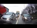 Minivan blocks driver trying to jump traffic on the M6