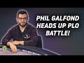Phil galfond heads up plo battle on run it once poker