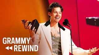 Watch Harry Styles Celebrate His Album Of The Year Win With His Biggest Fan | GRAMMY Rewind