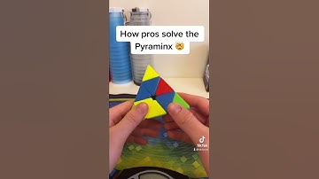 How Pros solve the Pyramid Rubik’s Cube! 😱 #shorts
