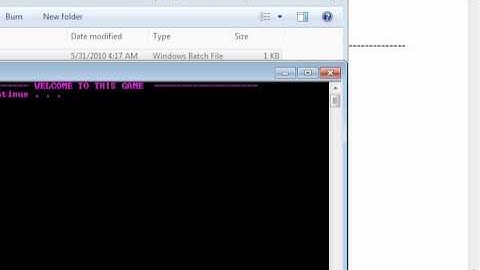 How to make a Text-Based CMD game!
