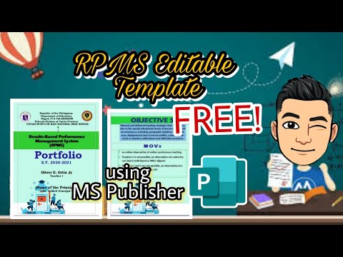 RPMS Editable Template in the New Normal for S.Y. 20202021
