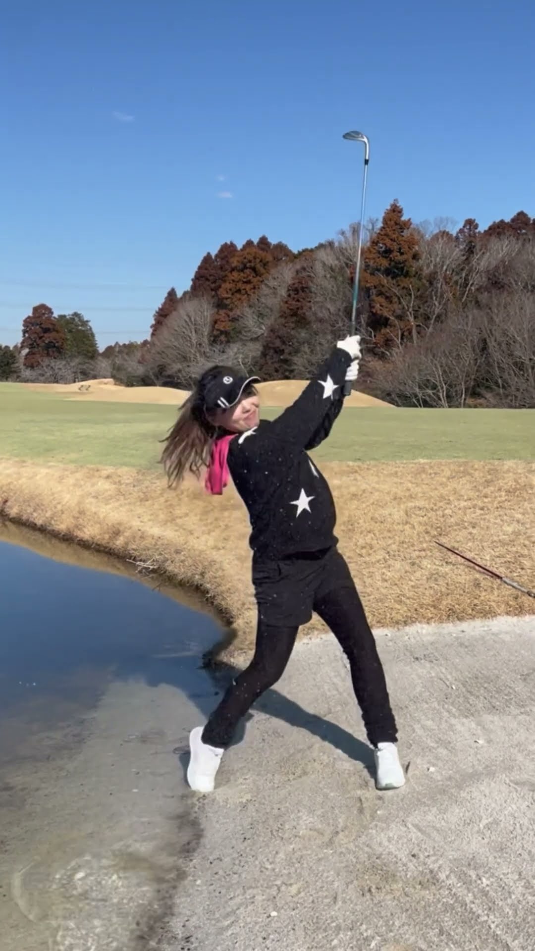 水に少し入っていても大丈夫！バンカーより抵抗力無いから安心#golf
