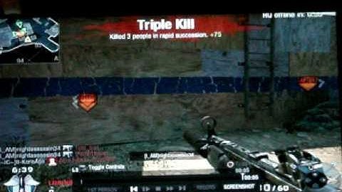 Black Ops MP5K Triple Kill!