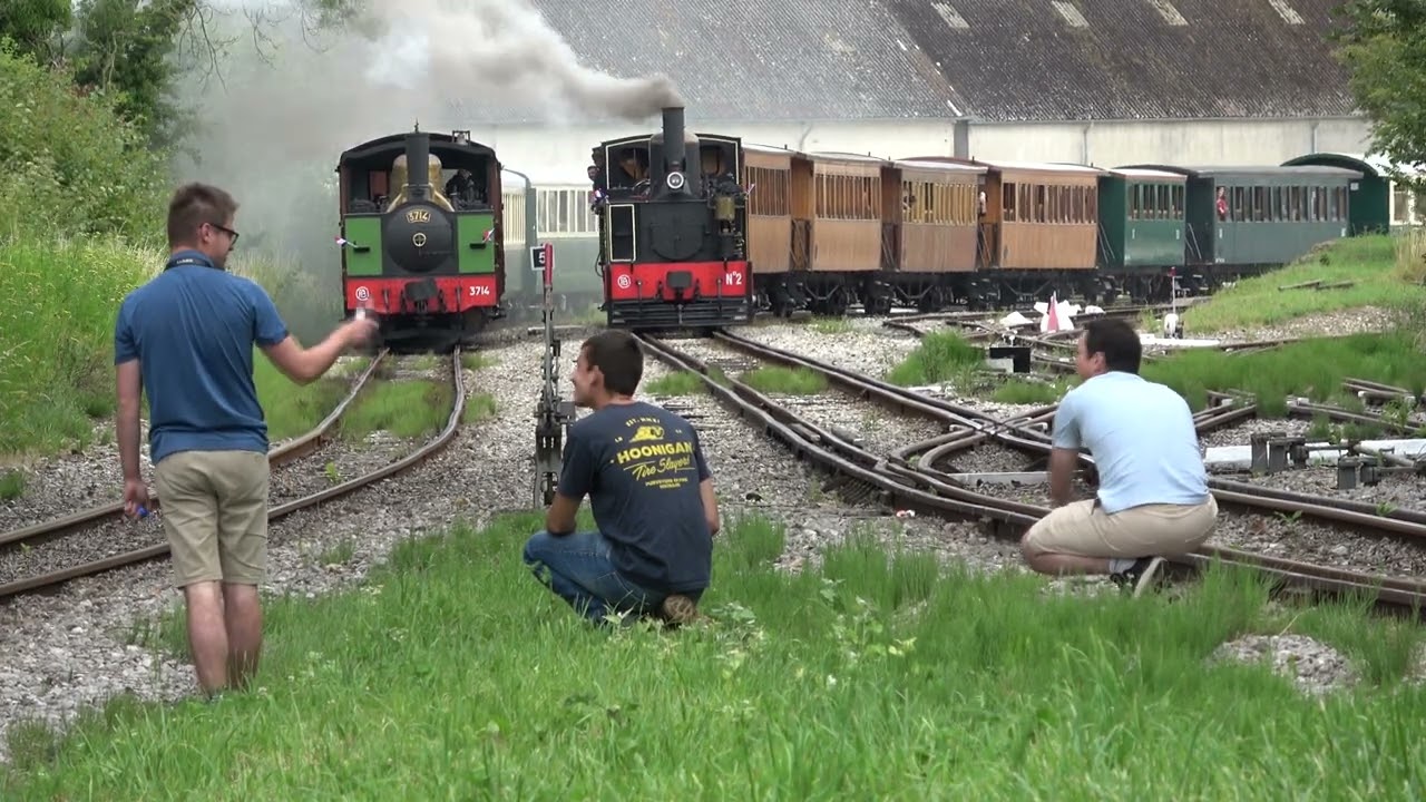Chemin de Fer de la Baie de Somme : les trains du 14 juillet 2025 avec la Buffaud et Robatel en tête
