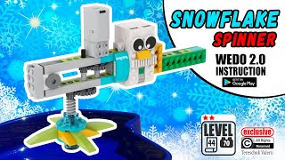 AMAZING and FUNNY lego WEDO 2.0 SNOWFLAKE SPINNER instruction | Удивительный и веселый ЛЕГО СПИНЕР