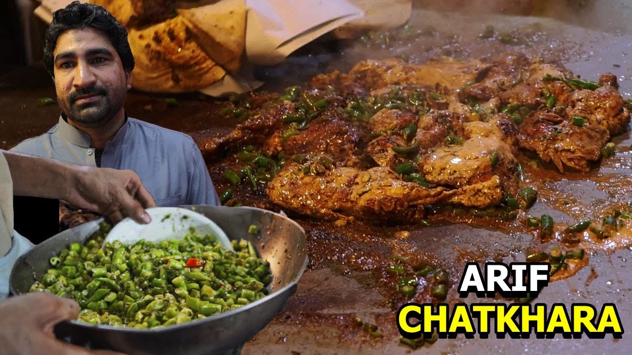 Arif Chatkhara | Famous Tawa Chicken | Lahore Wallet City Street Food | Pakistan Street Food
