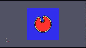 Solid body rotation of Zalesak disk