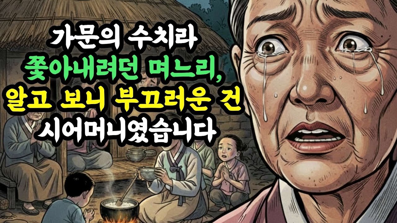 사람설화 | 가문의 수치라 쫓아내려던 며느리, 알고 보니 부끄러운 건 시어머니였습니다 | 옛날이야기 수면 오디오북 민담