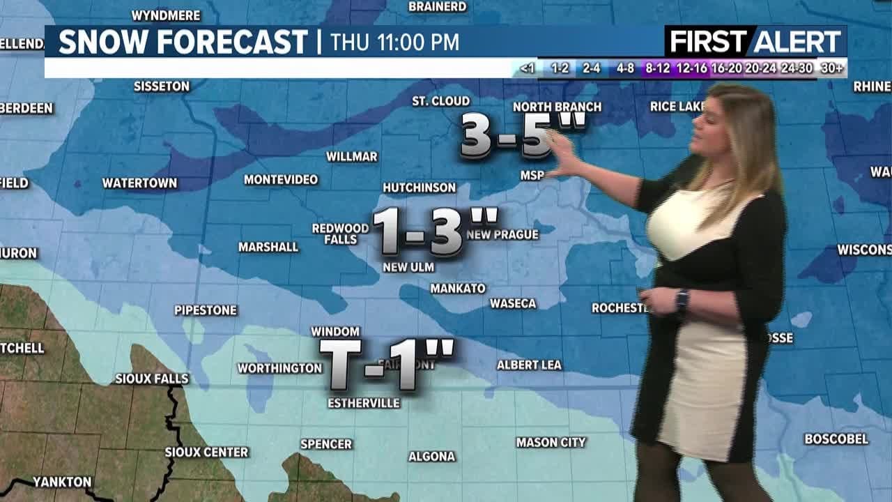 Snow returns tonight, Thursday ahead of warm up next week. - YouTube