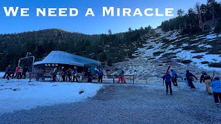 Esperando um milagre de Natal nas estacoes de esqui de Lake Tahoe
