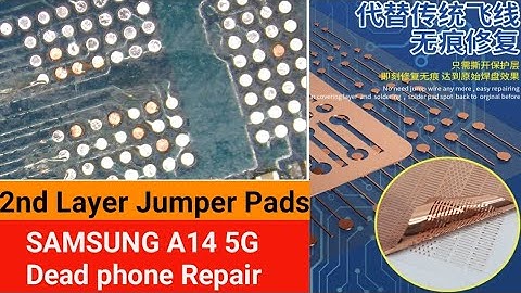 Samsung A14 5G Dead Recovery 9 2nd Layer Jumper Pads repair #a1upgradeteam #a145g 