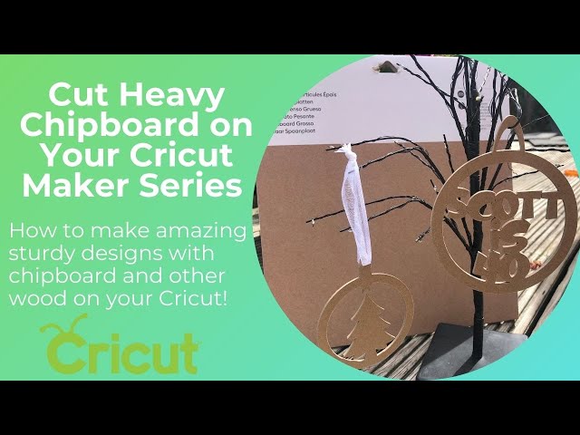 Cut Heavy Chipboard and Wood with Your Cricut and the Knife Blade 