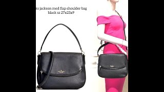 Bolsa Kate Spade jackson medium flap shoulder bag - YouTube