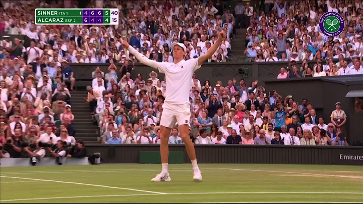 WIMBLEDON, SINNER-ALCARAZ: in 2 minuti i colpi più belli di Jannik fino al servizio per la vittoria