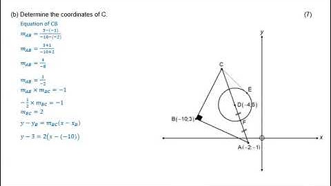 Mathematics: IEB Paper II May 2023 examination (Question 11) pt 2 -  Analytical Geometry