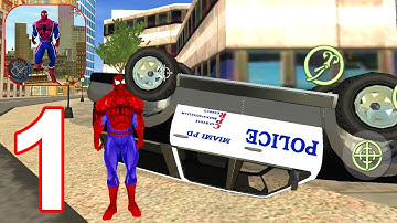 Super Rope Hero Spider Open World Street Gangster - Gameplay Walkthrough Part 1 (Android, iOS)