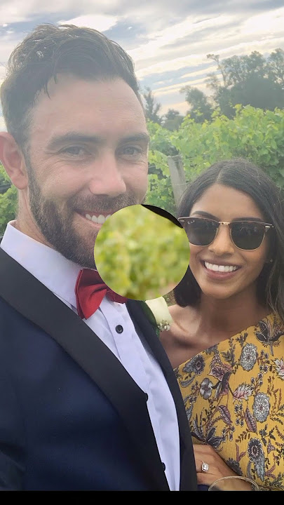 Glenn Maxwell with his wife Vini Raman ❤