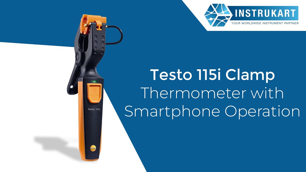 testo 115i Temperature Probe – Pipe Clamp Thermometer for Heating and  Cooling Systems – Temperature clamp HVAC for in-Pipe Measurements - HVAC