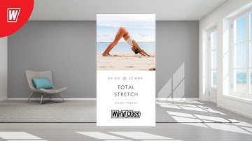 TOTAL STRETCH с Еленой Грезиной | 25 февраля 2022 | Онлайн-тренировки World Class