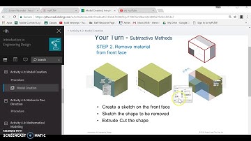 Inventor Basics (Subtractive Method)