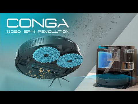 Robot vacuum cleaner Conga 11090 Spin Revolution 