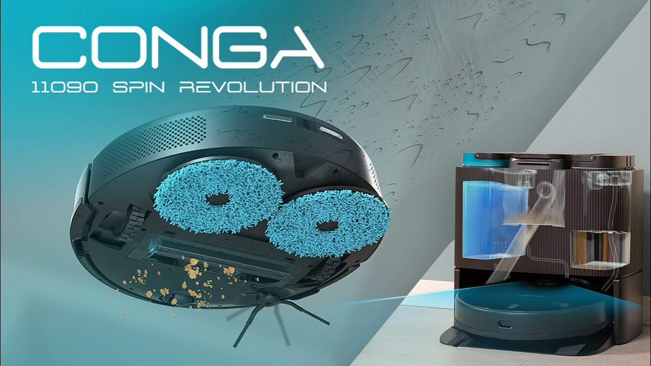 Robot vacuum cleaner Conga 11090 Spin Revolution 