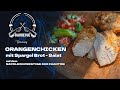 Orangechicken vom Gasgrill mit Spargel-Brot-Salat | Perfektes Sommergericht