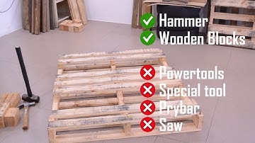 How to Dismantle a Pallet - QUICK & EASY with Simple Tool