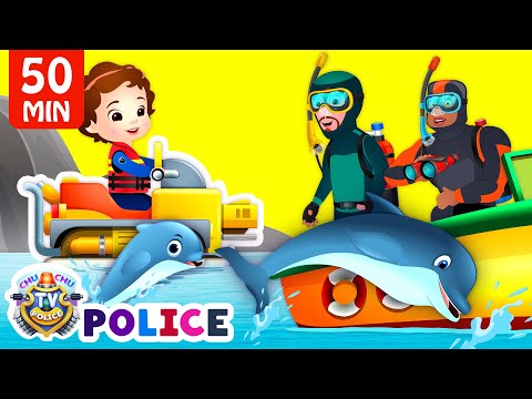 ChuChu TV police saving the dolphins - Underwater Episode + More Fun Stories for Children