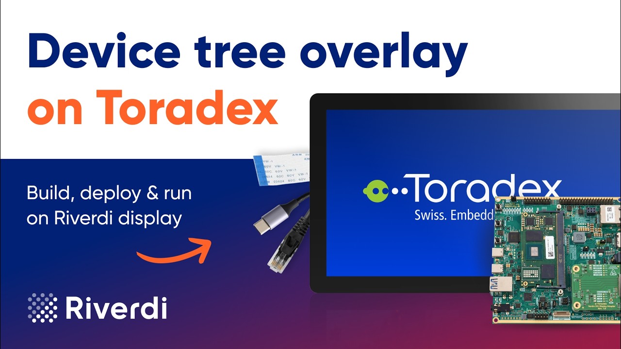 Building device tree overlays on Toradex for Riverdi displays - YouTube