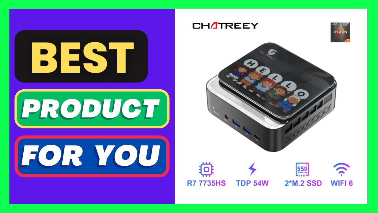 Chatreey AN3P Mini PC R7 7735HS 680M Gaming Desktop