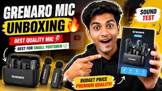 Grenaro Mic Unboxing 🔥🎤 | Best Budget Mic for Small YouTubers? | Sound Test &amp; Review