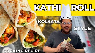 Double Egg Paneer Kathi Roll park street style | Recipe video by Hmm | 4K