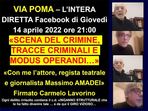 Via Poma Diretta FB Inganno Strutturale FaceBook Giovedì 14 aprile 2022