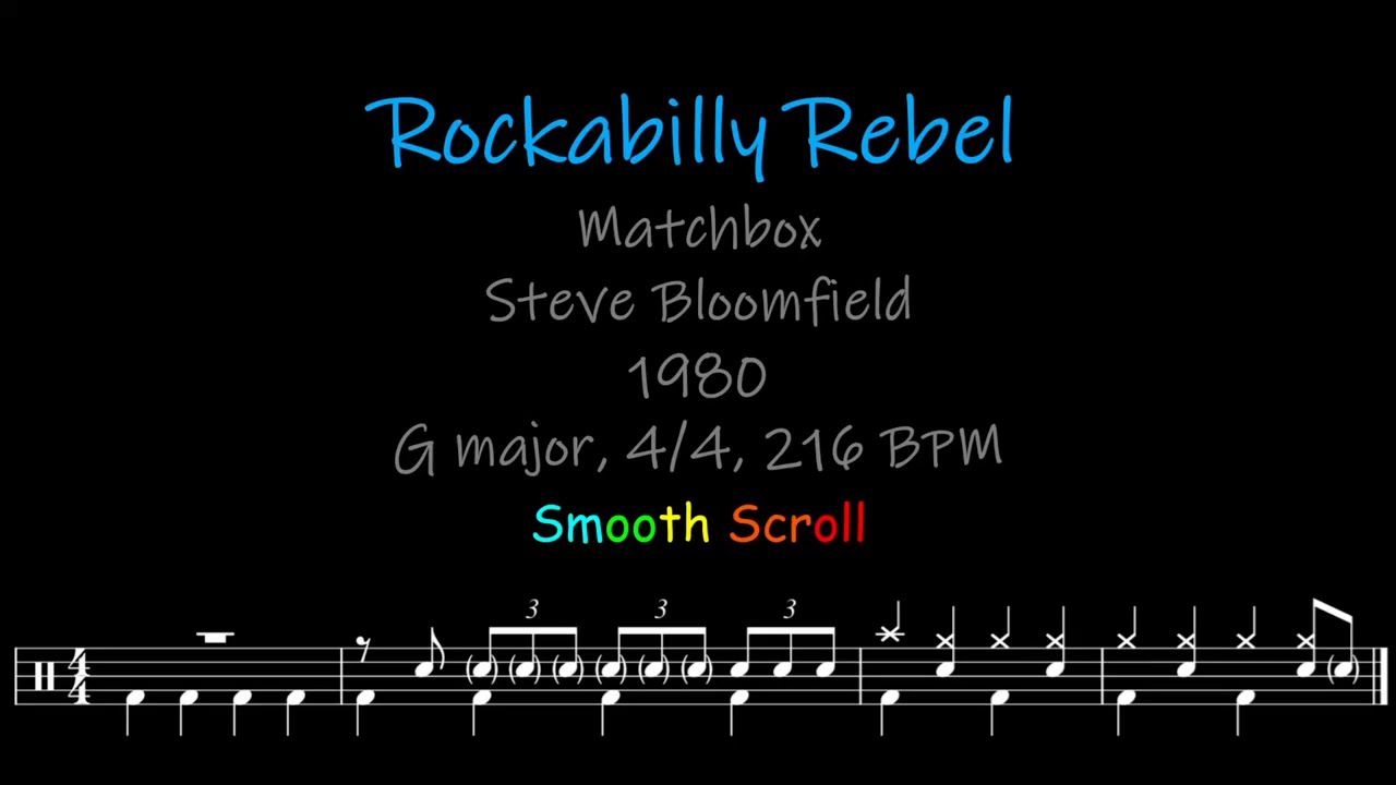 Rockabilly Rebels ギタータブ譜集 Rockabilly Rebel, Chords, Lyrics and Timing - YouTube