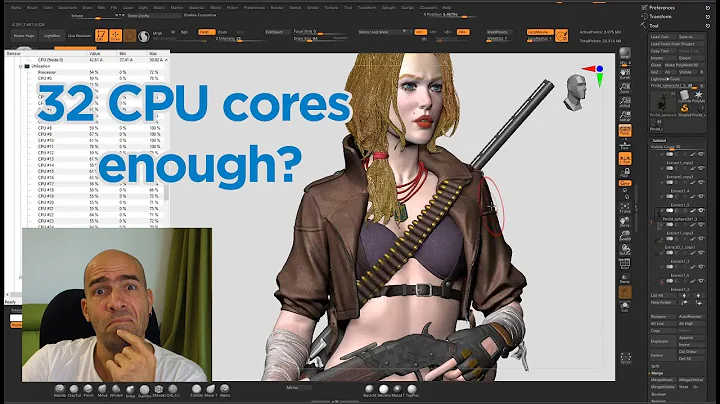 How many CPU cores can Zbrush utilize?