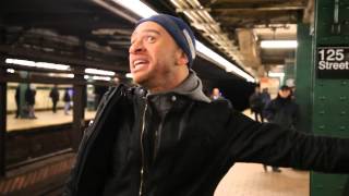 Porn BTS - Element Eclipse sings "Gettin' in dis Hole" - NYC Subway!