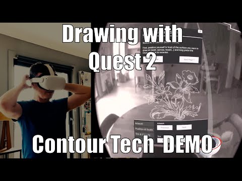 Drawing with Oculus Quest 2 - Contour DEMO