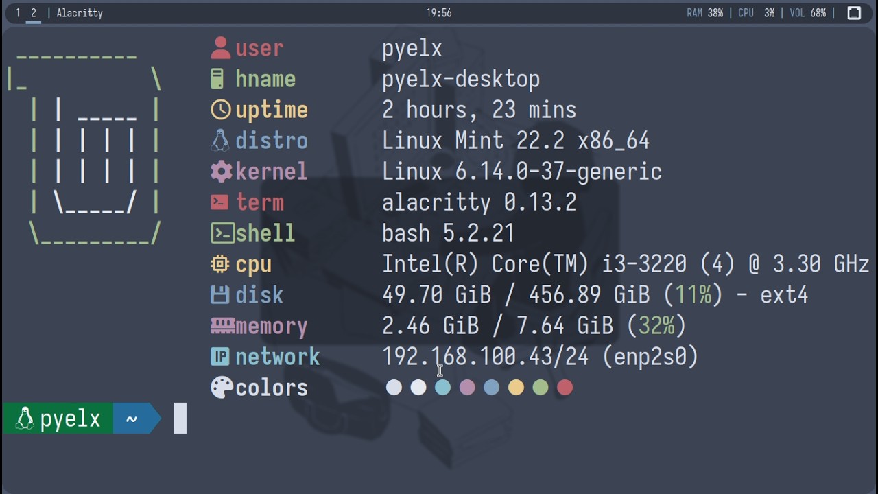 Linux Anti Rice Linux mint i3wm rice with nord theme - YouTube