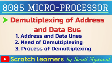 Demultiplexing of address and data bus in 8085|Demultiplexing the bus AD7-AD0|Demultiplexing in 8085