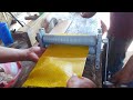 Como estampar cera de abeja