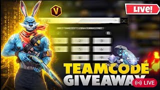 LIVE STREAM LIVE GIVEAWAY CUSTOM ROOM💸TEAM CODE GIVEAWAY💸REDEEM CODE GIVEAWAY BUNNY BUNDLE GIVEAWAY🔴