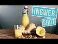 Ingwer Shot Rezept | Ginger Shot herstellen ohne Entsafter