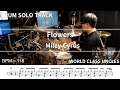 Drum solo track miley cyrus  flowers  drum cover score drum sheet 
