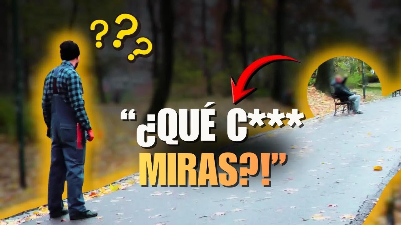 ¡Tremendo escándalo en el parque! Un tipo se volvió loco al ver al Constructor