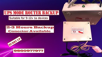 UPS Mode Router Backup | UPS Power Backup For Wi-Fi Router | Mini UPS Power Backup For Wi-Fi Router