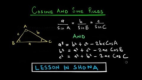 Applications of the Cosine Rule and the Sine Rule | Lesson _ | Clustered Topic 8: Trigonometry