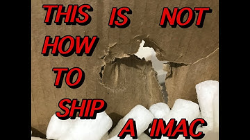 IMAC G5  POORLY PACKED SHIPPING DAMAGE  PART 1