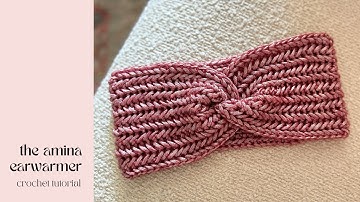 Amina Earwarmer (Single Strand Version) | crochet tutorial